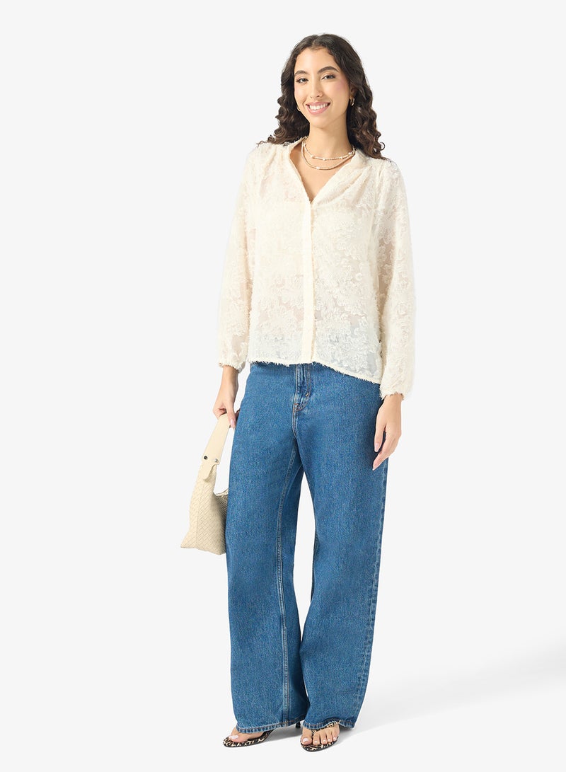 ONLY Emblished Long Sleeve Shirt - Image 4