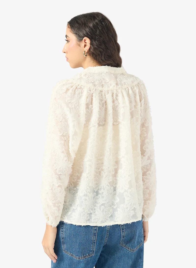 ONLY Emblished Long Sleeve Shirt