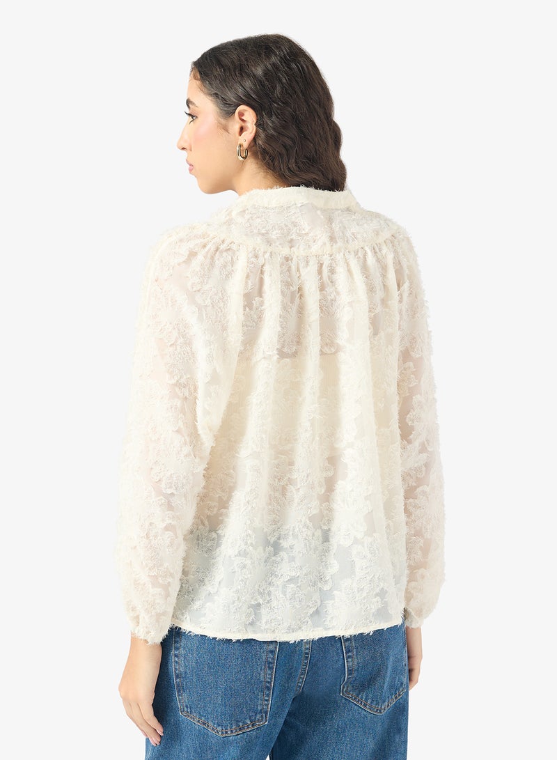 ONLY Emblished Long Sleeve Shirt - Image 2