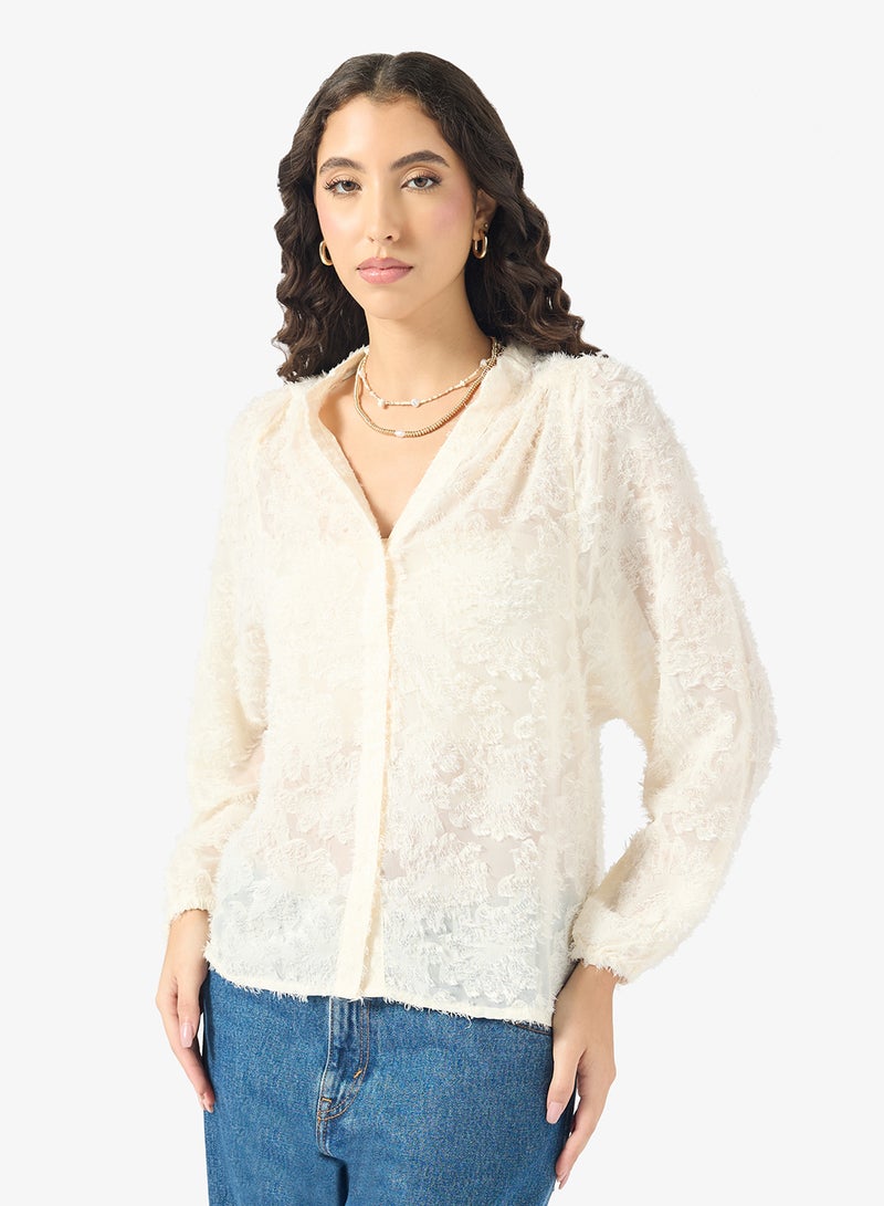 ONLY Emblished Long Sleeve Shirt - Image 1