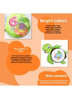 Generic Children's EVA Color Changing Cloth Book Baby Summer Water Play Toy Color Educational Early Education Color Changing Bath Book-Color:Dinosaurs And Volcanoes -8-sided Book-circle  - Image 3