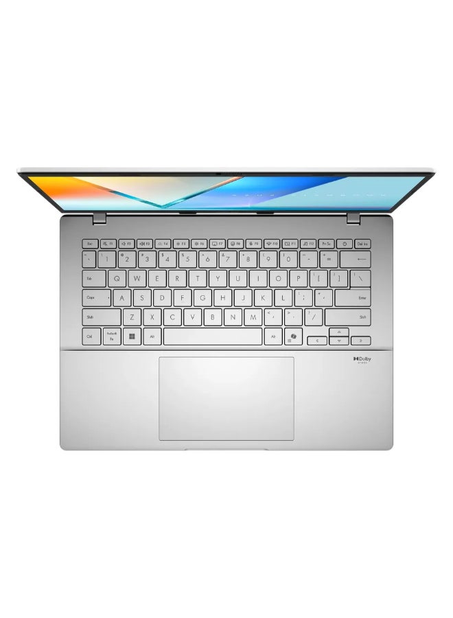 ASUS Vivobook S14 Laptop, Intel Core 5 210H Processor, 16GB RAM, 512GB SSD, 14" WUXGA Display, Windows 11 Home, Backlit English & Arabic Keyboard, Cool Silver, 1 Year Warranty | S3407VA-LY076W Cool Silver - Image 5