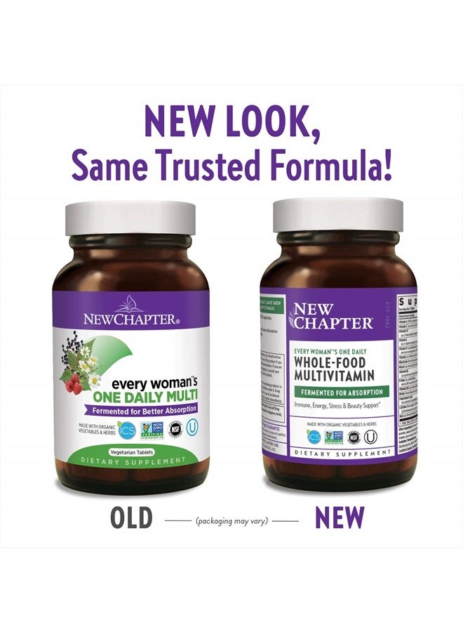 New Chapter Women's Multivitamin + Immune Support – Every Woman's One Daily, Fermented with Whole Foods & Probiotics + Iron + B Vitamins + Organic Non-GMO Ingredients - 24 Count (Packaging May Vary) - Image 2