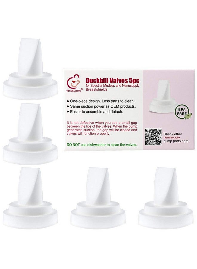 NENESUPPLY 5 Pc Duckbill Valves Compatible With Medela And Spectra Pump Parts Use On Spectra S2 Spectra S1 And Pump In Style Harmony Symphony Replace Spectra Duckbill Valves And Medela Valve - Image 2