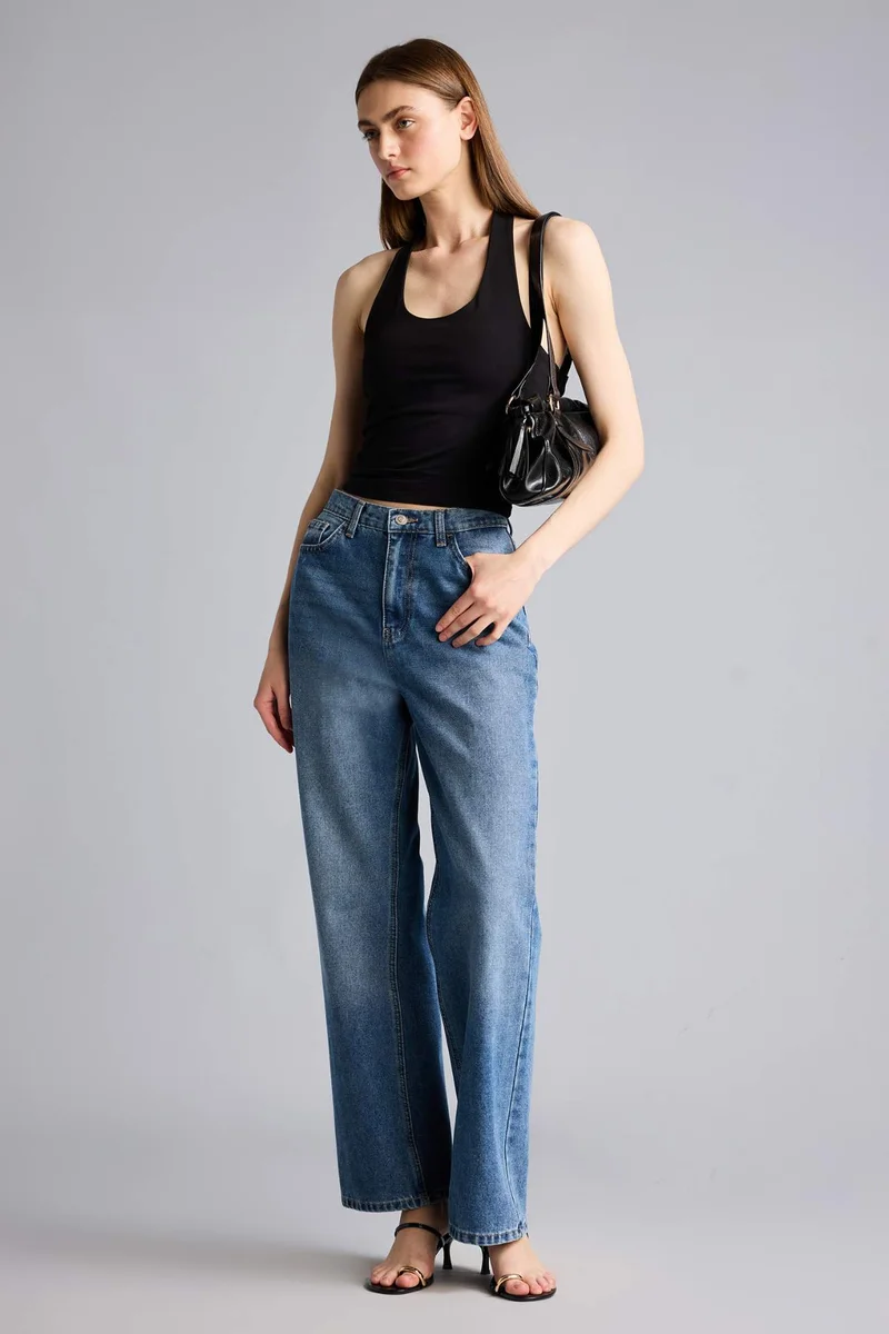 DeFacto Slim Fit Halter Collar Tank Top