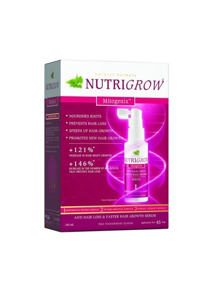 Nutrigrow Anti Hair Loss & Faster Hair Growth Serum 180ml - Image 3