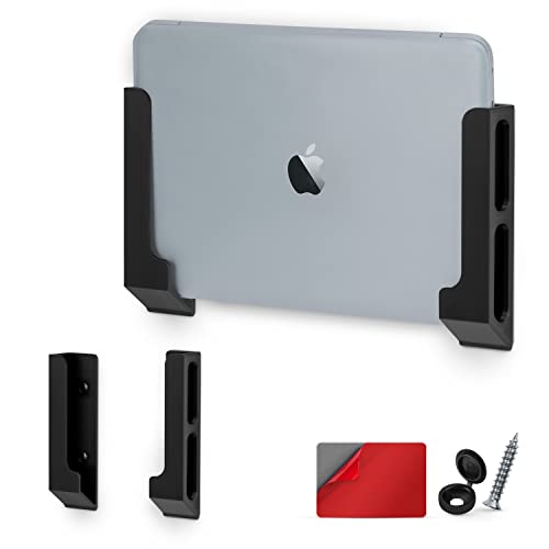 Brainwavz Wall Mount Laptop Holder with Adhesive & Screw in, 1.2" / 31mm, for Macbooks, Surface, Keyboards, Switch, Tablets & More - Image 1
