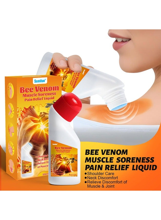 سوميفون سائل سم النحل سومي فن لتخفيف آلام العضلات، آمن ولطيف على البشرة، سريع المفعول لآلام العضلات، وآلام الرقبة/الكتف/الظهر/الركبة، سهل الاستخدام والامتصاص. - Image 2
