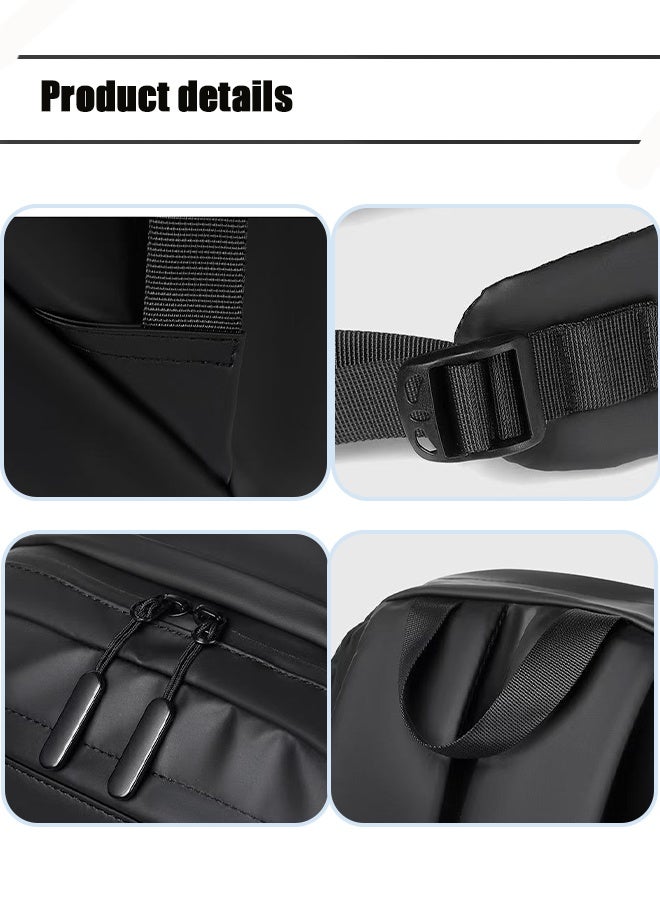 سوسيتي حقيبة ظهر للكمبيوتر المحمول للرجال أو النساء، حقائب ظهر كاجوال، حقائب ظهر للسفر مقاومة للماء، حقائب ظهر مدرسية جامعية أنيقة رفيعة ومتينة تناسب الكمبيوتر المحمول مقاس 15.6 بوصة وحقيبة سفر عمل مضادة للسرقة وحقيبة كتب هدية - Image 5