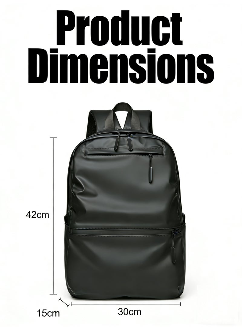 سوسيتي حقيبة ظهر للكمبيوتر المحمول للرجال أو النساء، حقائب ظهر كاجوال، حقائب ظهر للسفر مقاومة للماء، حقائب ظهر مدرسية جامعية أنيقة رفيعة ومتينة تناسب الكمبيوتر المحمول مقاس 15.6 بوصة وحقيبة سفر عمل مضادة للسرقة وحقيبة كتب هدية - Image 4