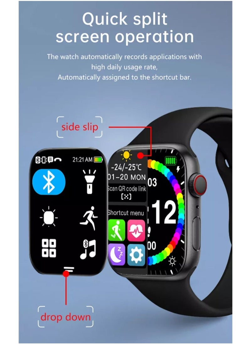 BSNL - WS57 Infinite Display Smart Watch With Borderless 2.0 Inch HD Screen And Bluetooth Calling - Image 1