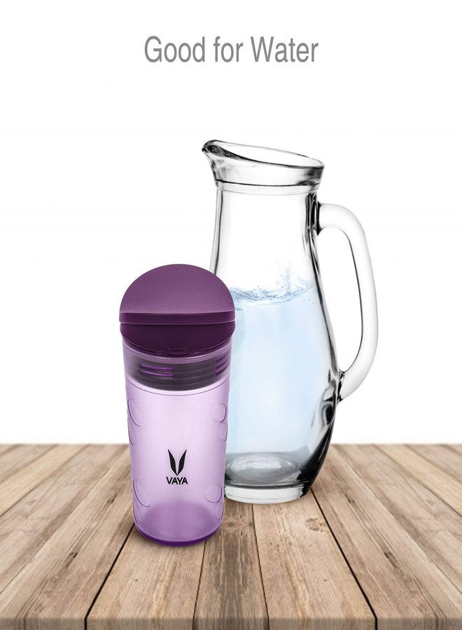 VAYA DRYNK Kids Waterbottle with Spill Proof PediaSafe Lid and Straw-Less Silicone Spout, Sippy Cup for Babies, 280 ml, Color - Frosted Purple - Image 5