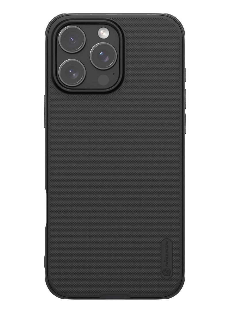 Nillkin Frosted Magnetic Anti Impact Case Compatible with iPhone 16 Pro Max - Black - Image 1