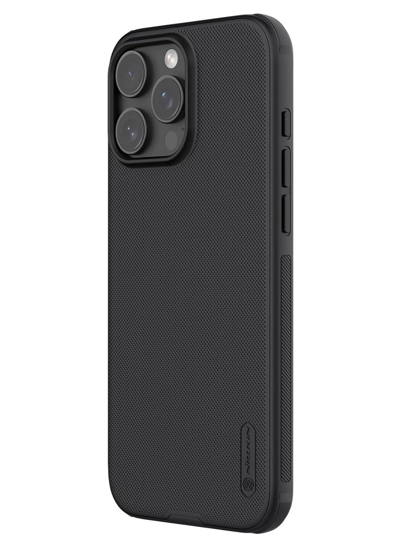 Nillkin Frosted Magnetic Anti Impact Case Compatible with iPhone 16 Pro Max - Black - Image 2