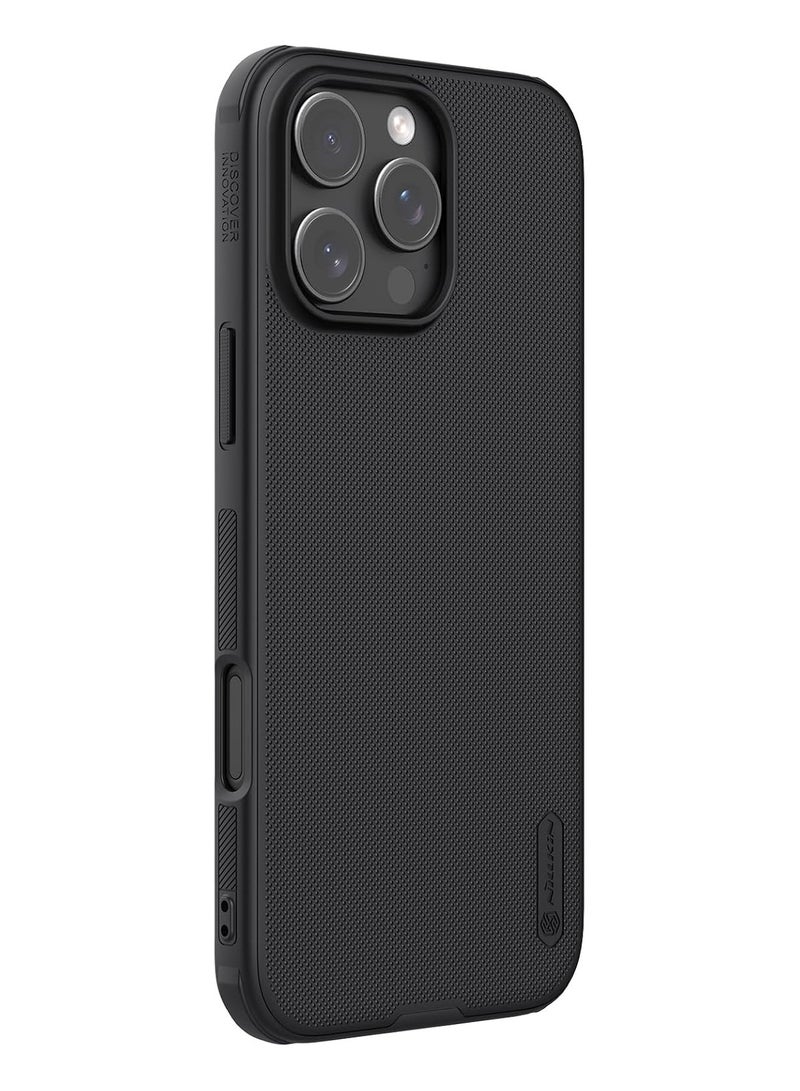 Nillkin Frosted Magnetic Anti Impact Case Compatible with iPhone 16 Pro Max - Black - Image 3