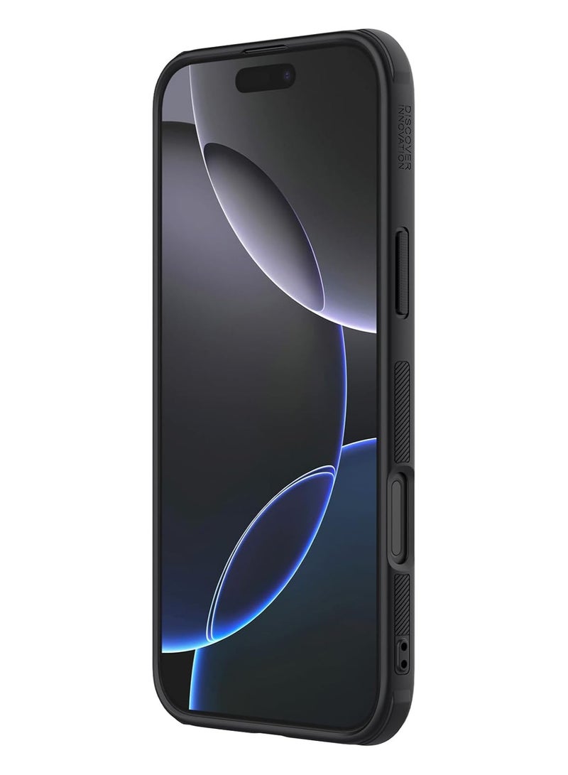 Nillkin Frosted Magnetic Anti Impact Case Compatible with iPhone 16 Pro Max - Black - Image 4