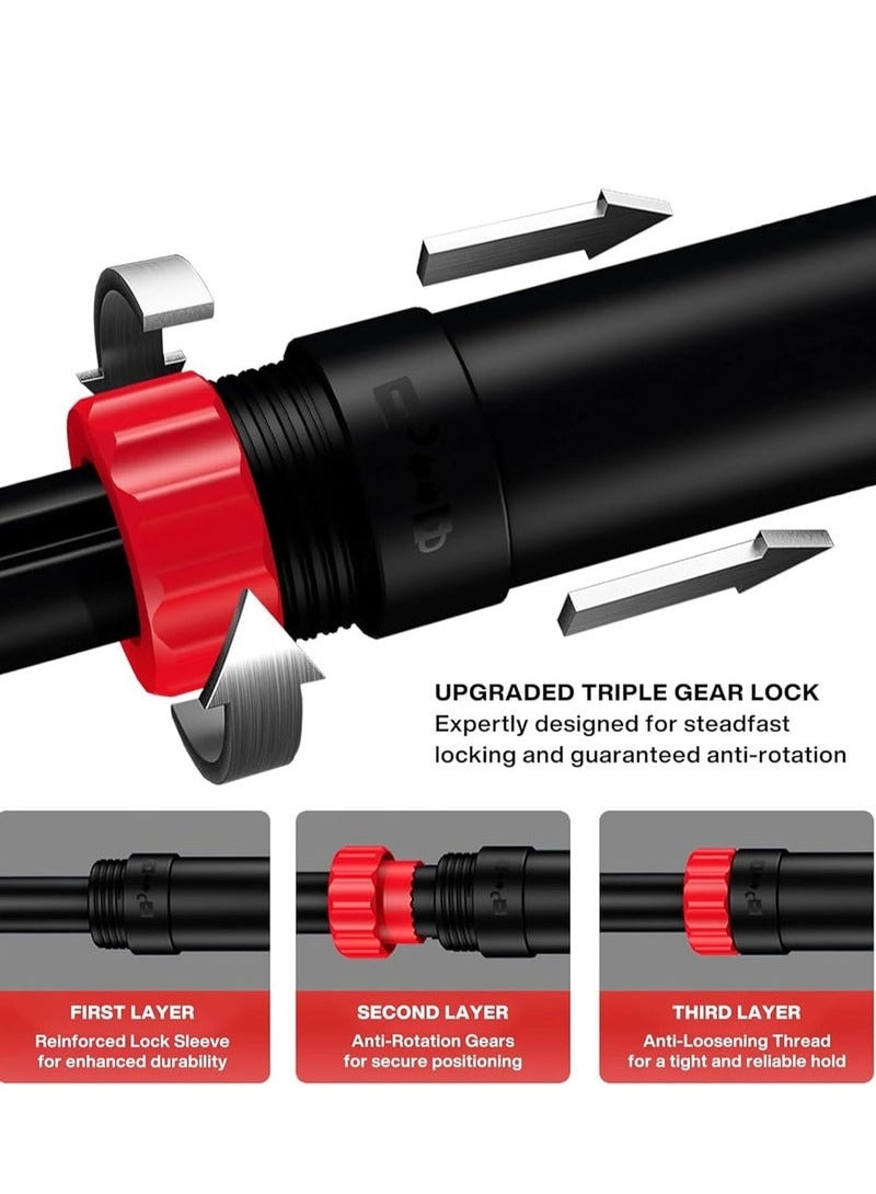 Yoawllty Adjustable Pull Up Bar with Fixing Bracket for Doorway, Width 35.4-47.2 Inches, No Screw Wall Mounted Pull Up Trainer Exercise Equipment for Home - Image 4