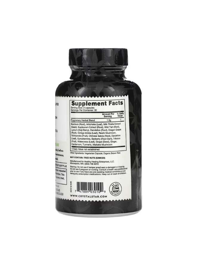 Crystal Star Liver Renew 60 Vegetarian Capsules - Image 2