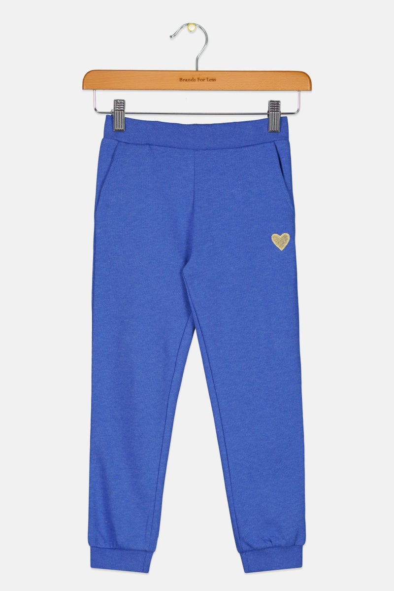 NAME IT سروال رياضي مزخرف للبنات، أزرق - Image 1