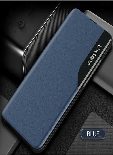 Smart Flip Case Cover  For Samsung Galaxy S22 Ultra Blue