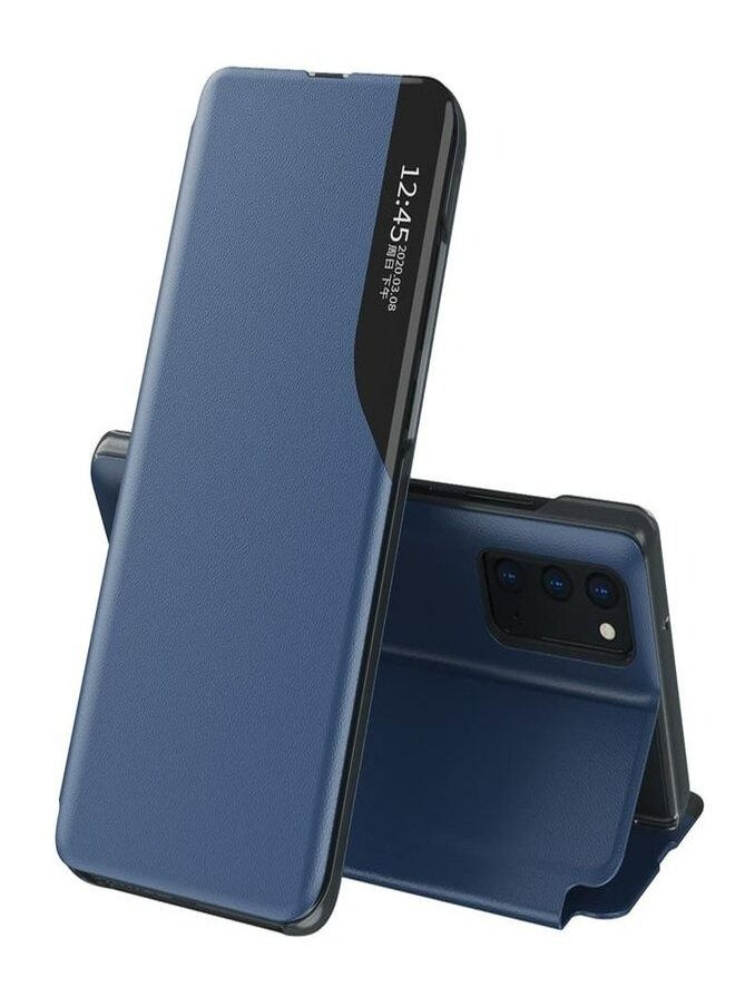 Smart Flip Case Cover  For Samsung Galaxy S22 Ultra Blue