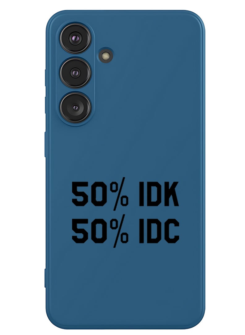 Theodor Protective Slim Fit Case Liquid Silicone Cover with Full Body Protection Anti-Scratch Shockproof Case For Samsung Galaxy S25 Plus (Blue) - IDK IDC - Image 1