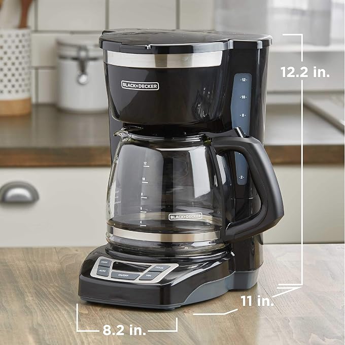 BLACK&DECKER 12-Cup Drip Coffee Maker with Vortex Brewing - Image 3