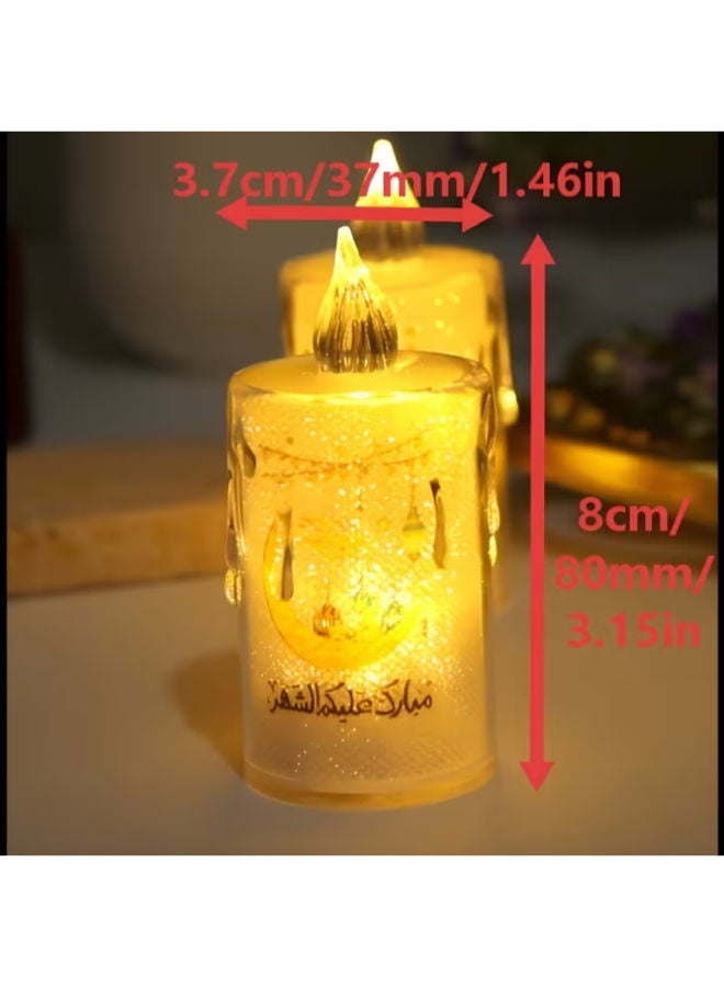 4 شموع إلكترونية محاكاة صغيرة ولطيفة لرمضان - Image 3