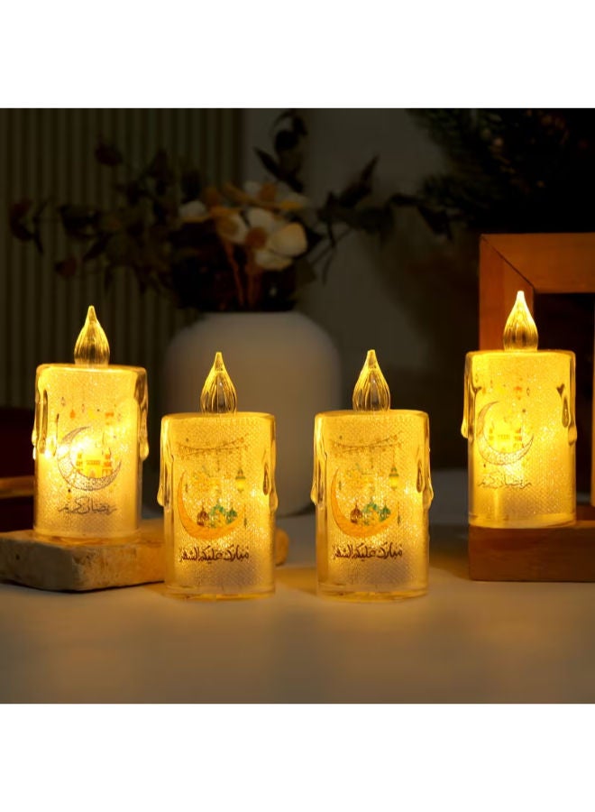 4 شموع إلكترونية محاكاة صغيرة ولطيفة لرمضان - Image 1