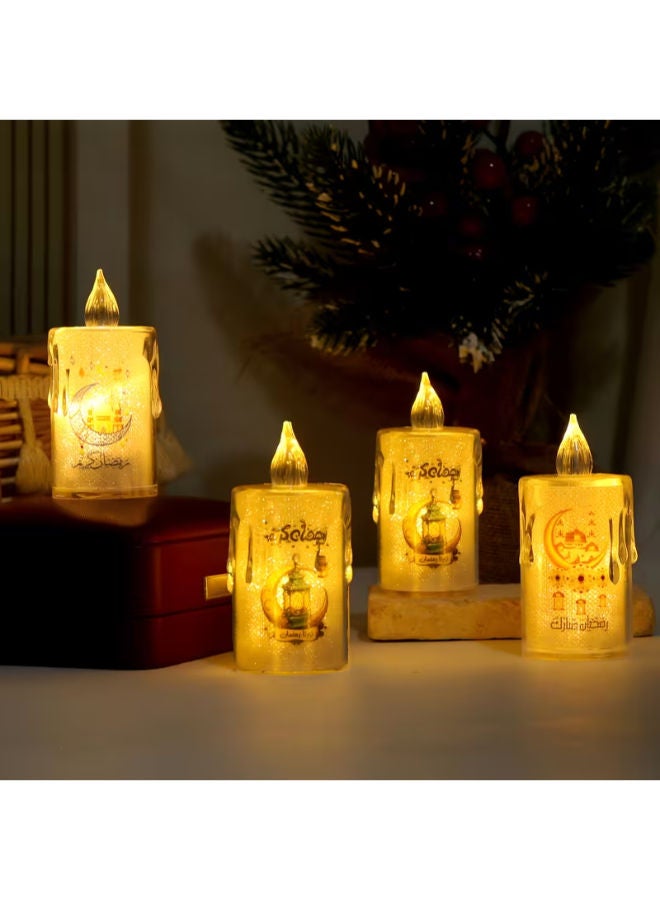 4 شموع إلكترونية محاكاة صغيرة ولطيفة لرمضان - Image 2