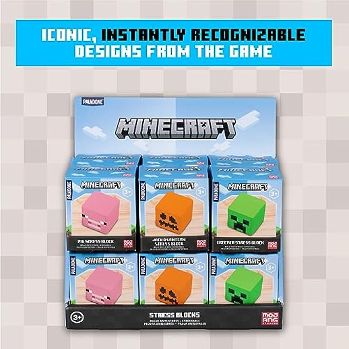 Paladone Pl - Minecraft Stress Blocks Cdu Of 12 - Image 5