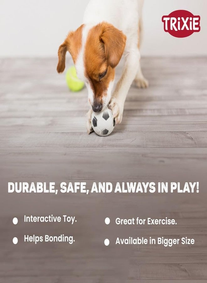 تريكسي لعبة تريكسي لكرة القدم المصنوعة من الفينيل المطاطي للكلاب - مقاس كبير، 10 سم | لعبة مضغ متينة وغير سامة مناسبة لجميع سلالات الكلاب، خفيفة الوزن وجذابة اللون لإبقاء حيوانك الأليف مشغولاً لساعات - Image 5