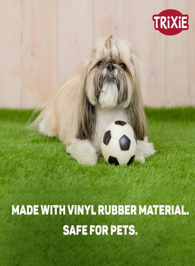تريكسي لعبة تريكسي لكرة القدم المصنوعة من الفينيل المطاطي للكلاب - مقاس كبير، 10 سم | لعبة مضغ متينة وغير سامة مناسبة لجميع سلالات الكلاب، خفيفة الوزن وجذابة اللون لإبقاء حيوانك الأليف مشغولاً لساعات - Image 3