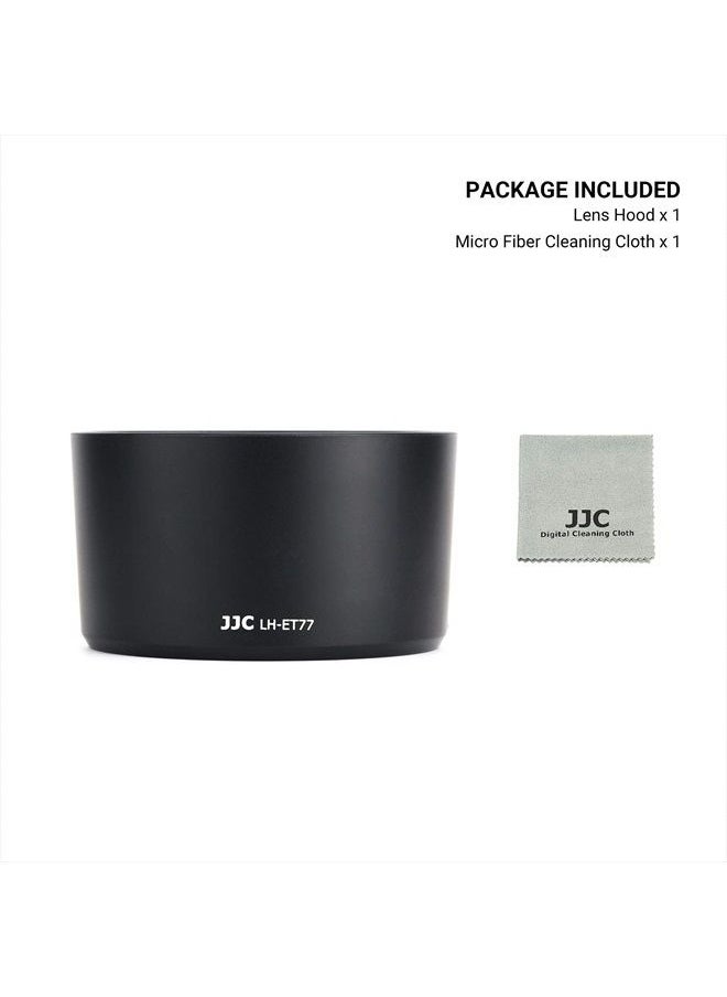 JJC - Lens Hood for Canon RF 85mm F2 Macro is STM Lens on EOS R6 R6 Mark II R5 RP R Camera, RF 85mm Lens Hood Reversible Lens Hood Replace Canon ET-77 Hood, Compatible with 67mm Filters and 67mm Lens Cap - Image 1