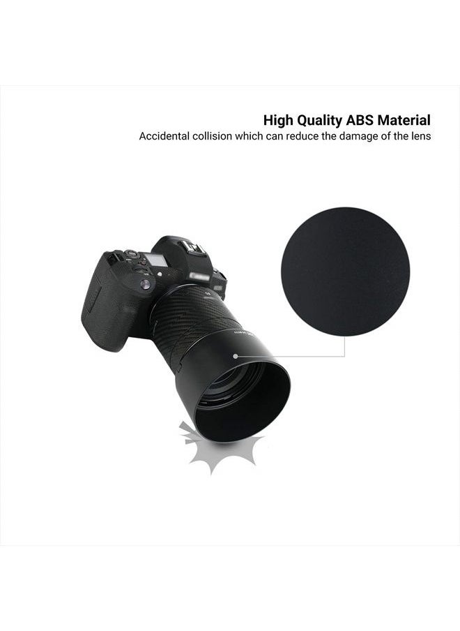 JJC - Lens Hood for Canon RF 85mm F2 Macro is STM Lens on EOS R6 R6 Mark II R5 RP R Camera, RF 85mm Lens Hood Reversible Lens Hood Replace Canon ET-77 Hood, Compatible with 67mm Filters and 67mm Lens Cap - Image 1
