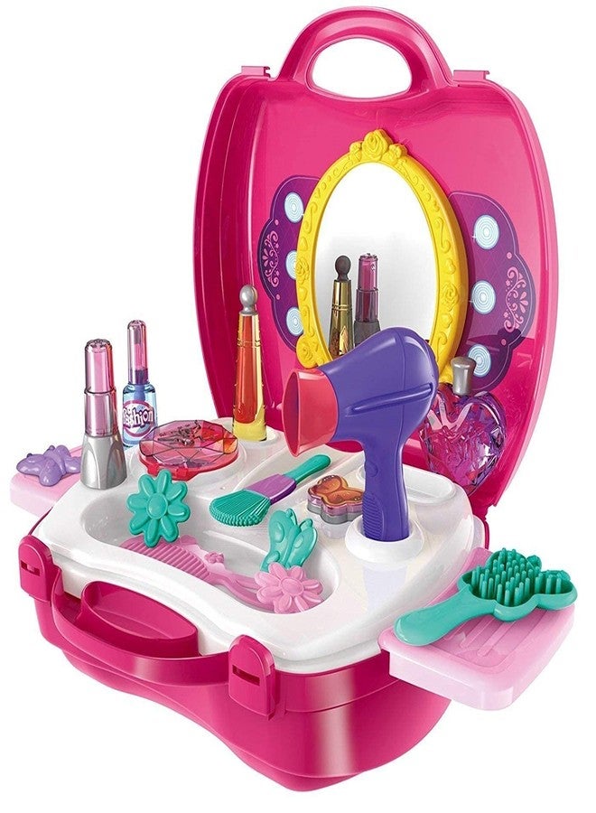 twisha enterprise beauty set for girls kids makeup toy suitcase (little bag beauty suitcase)- Multi color - Image 1