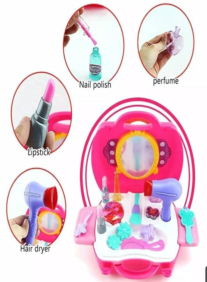 twisha enterprise beauty set for girls kids makeup toy suitcase (little bag beauty suitcase)- Multi color - Image 3