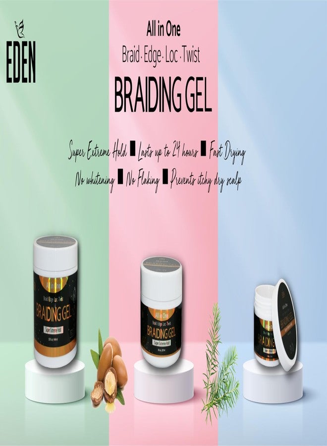 EDEN Braiding Gel (8 Fl oz) | No Flaking or Whitening - Image 5