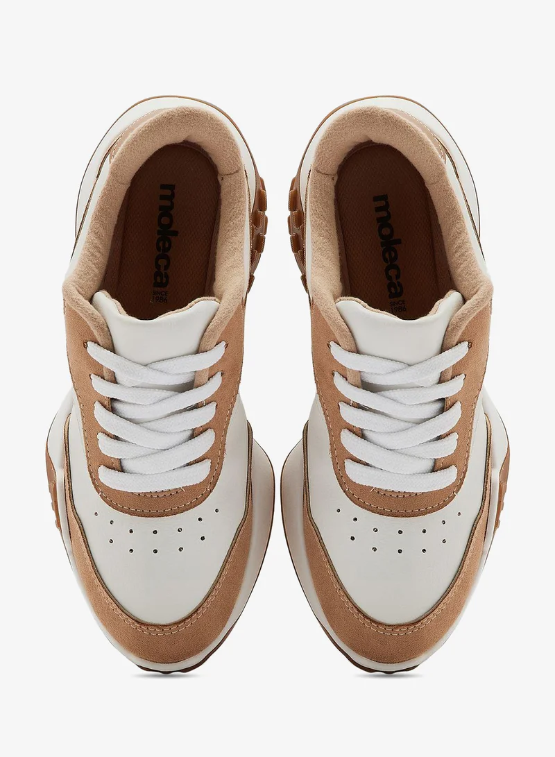 Moleca White/Beige/Nude Sports Shoes for Men – Lightweight Running & Training Sneakers | Breathable Athletic Footwear | Casual Gym Shoes with Cushioning | Durable Shoes for Workout, Walking & Daily Wear for Men | Best Price UAE