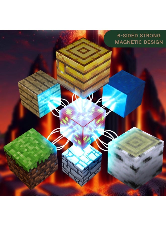 60PCS Magnetic Blocks,Magnet Building Toys,0.8IN Magnet Cubes Tiles Building Blocks,Sensory STEM Toys for 3+ Boys or Girls - Image 4