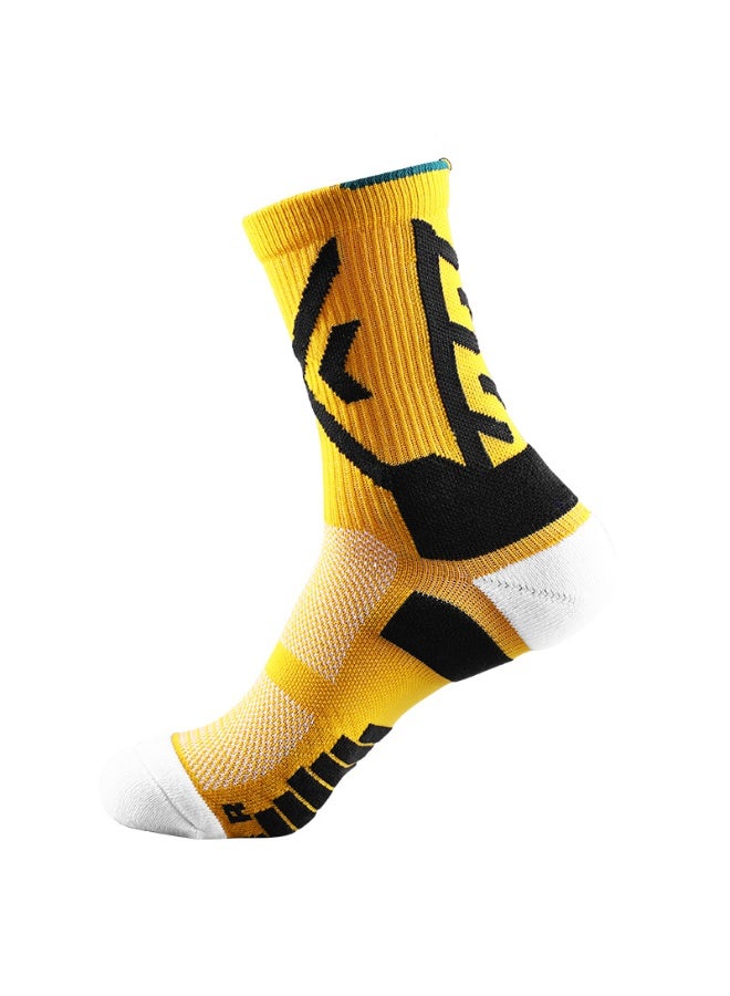 KUYING Fashion Anti Slip Breathable Sports Socks Four Piece Set 