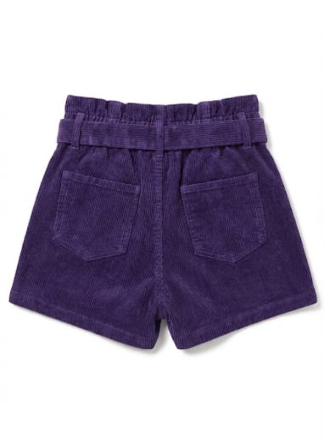 Don't Call Me Jennyfer Corduroy Shorts- Violet/Purple - Image 2