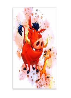 (Assembly frame) MINISO Disney Canvas Poster Lion King Watercolor Canvas  Simba Hakuna Matata Canvas Poster Wall Art for Kids Room Decor poster