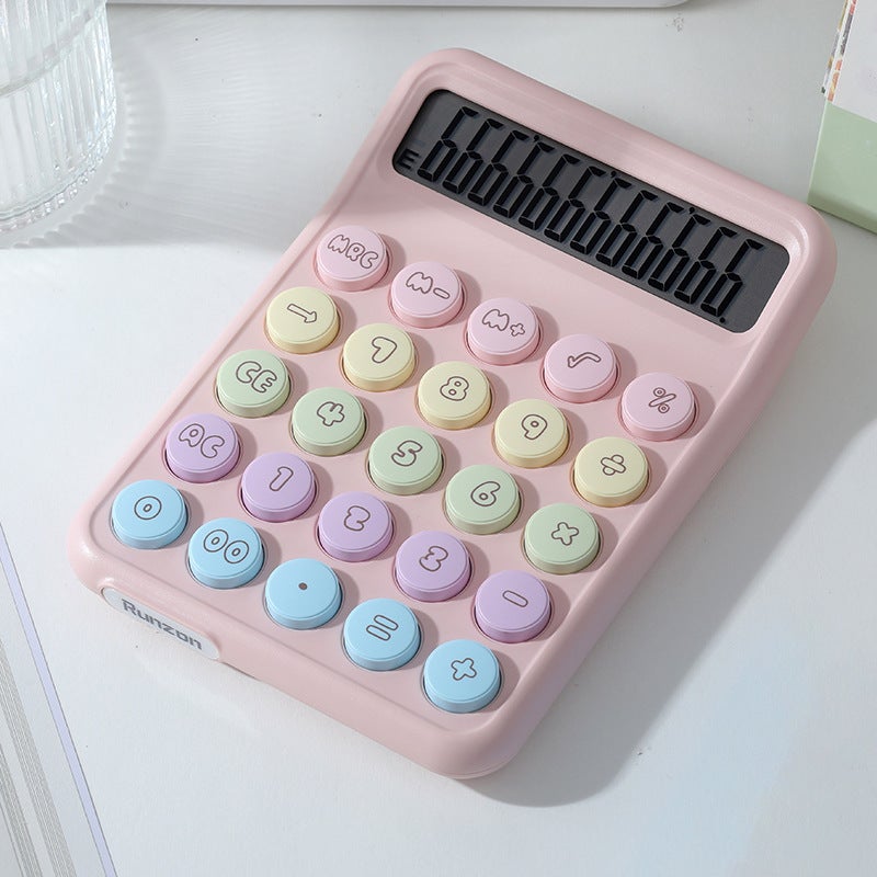 2025 Voice High Color Value Mechanical Keyboard Calculator Student Exam Special Portable Computer 12-Bit Large Screen - Image 1