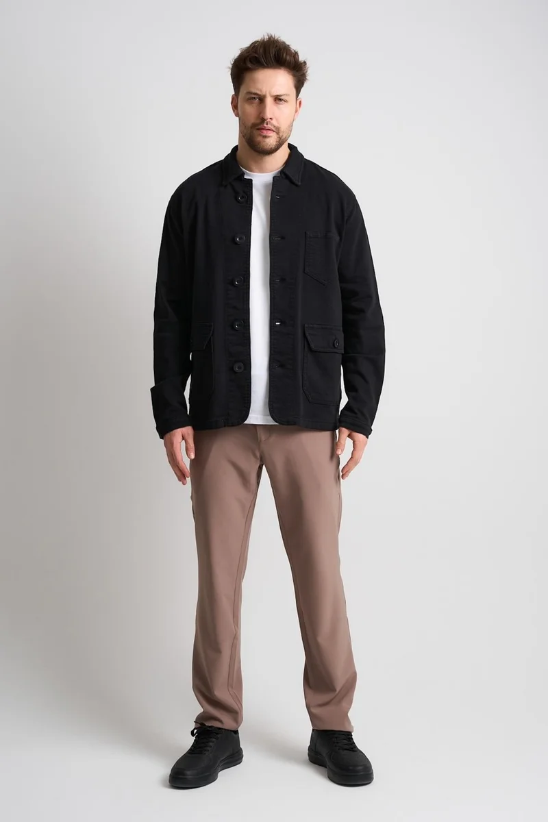 Alexander Gardi Alexandergardi Buttoned Pocket Detailed Men's Denim Jacket (EC-J53-01)