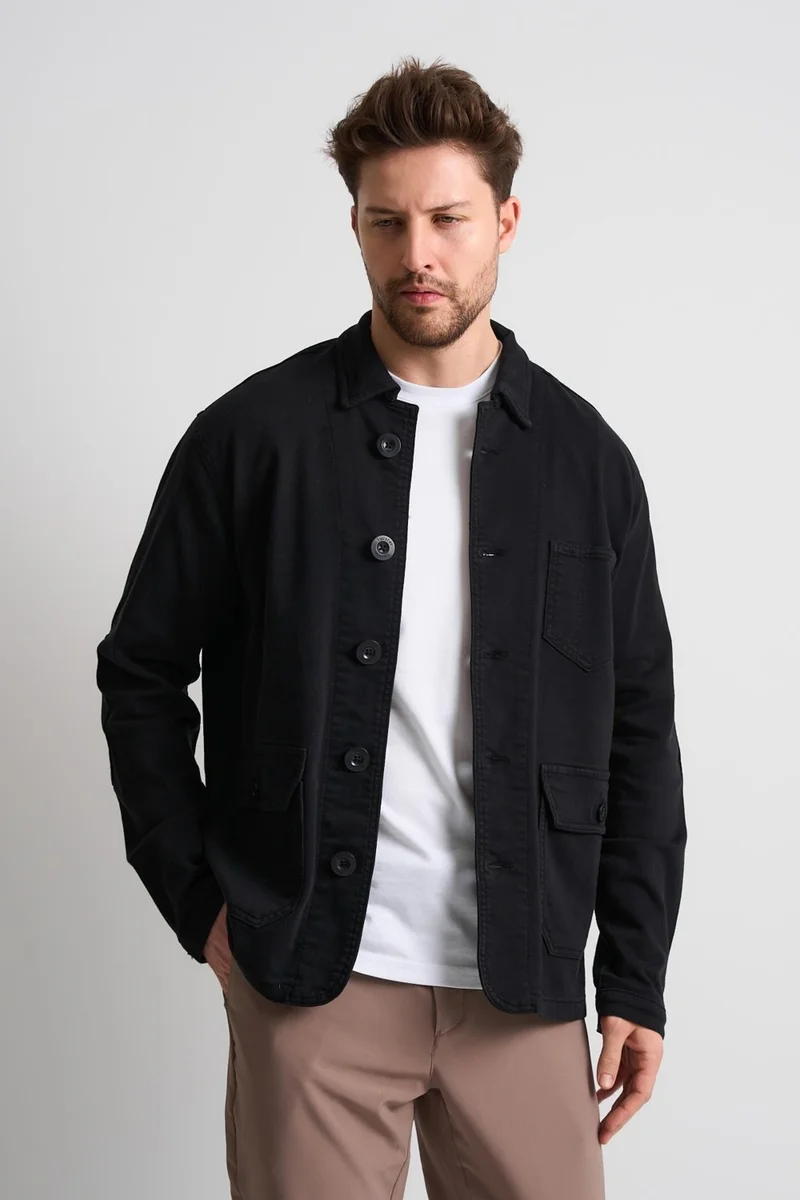 Alexander Gardi Alexandergardi Buttoned Pocket Detailed Men's Denim Jacket (EC-J53-01)