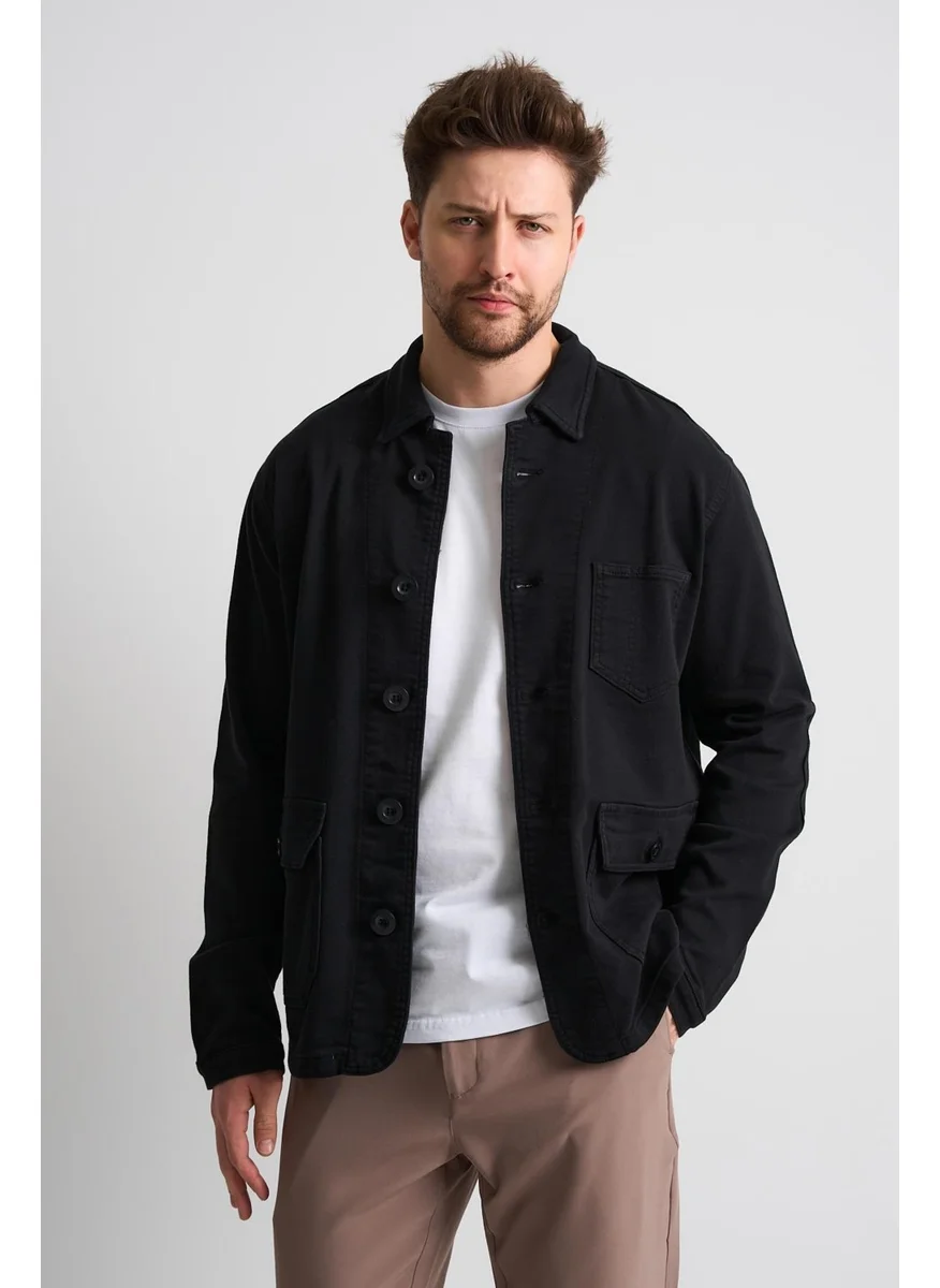 Alexander Gardi Alexandergardi Buttoned Pocket Detailed Men's Denim Jacket (EC-J53-01)