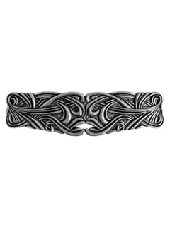 Oberon Design XL Art Nouveau Swirl Hair Clip, Hand Crafted Metal Barrette Made in the USA with a 100mm Clip by Oberon Design 