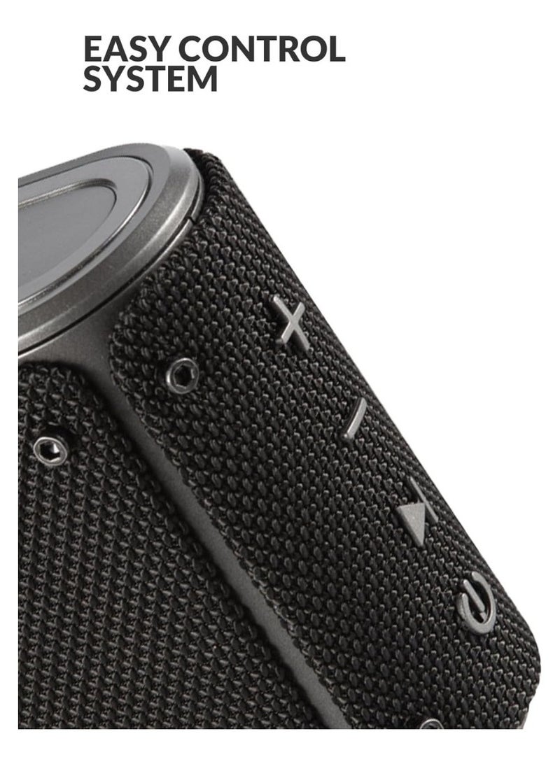 إيفولي مكبر صوت بلوتوث ايفولي 5 واط داخلي وخارجي مقاوم للماء مع ميكروفون مدمج -EVAUD-MB5A، اسود - Image 3