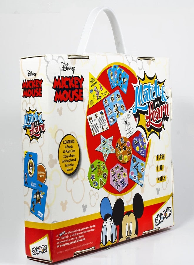 سكودل لعبة Skoodle Disney Mickey Mouse Match & Learn التعليمية لتنمية القدرات الذهنية وتعزيز الذاكرة والتركيز للأطفال - Image 3